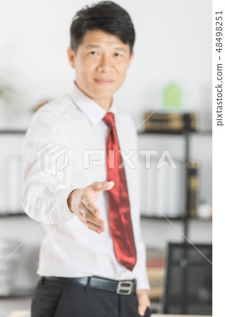 Asian business man isolated white 48498251