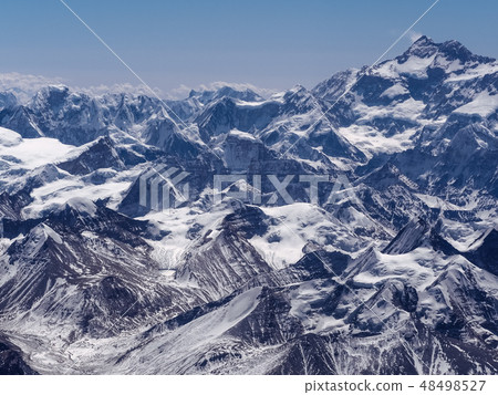 Kangchenjunga and Himalayas / Aerial view of the Himalayas Kangchenjunga and Himalayas / Aerial view of the Himalayas 48498527
