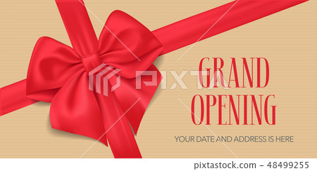 Grand opening vector illustration, background 48499255