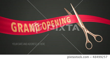 Grand opening vector illustration, banner Grand opening vector illustration, banner 48499257