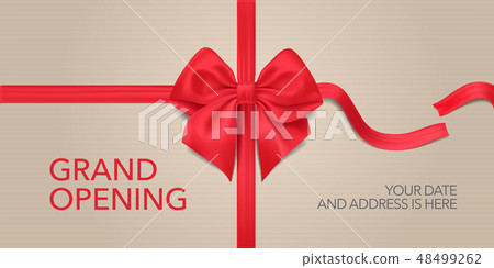 Grand opening vector illustration, background 48499262