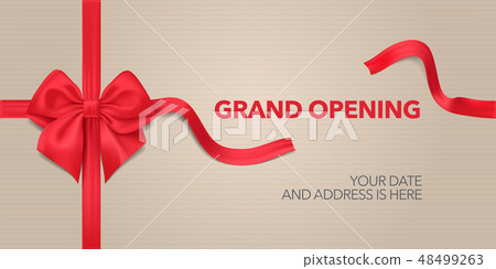 Grand opening vector background 48499263