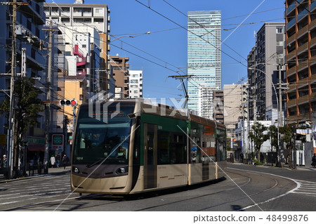 Hankai Tramway and Abeno Harukas | A new urban landscape symbolizing the city of Osaka Hankai Tramway and Abeno Harukas | A new urban landscape symbolizing the city of Osaka 48499876