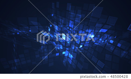 Abstract flashing rectangle grid background. 48500428