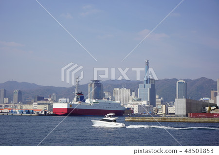 Kobe harbor, Kobe view from Port Island 48501853