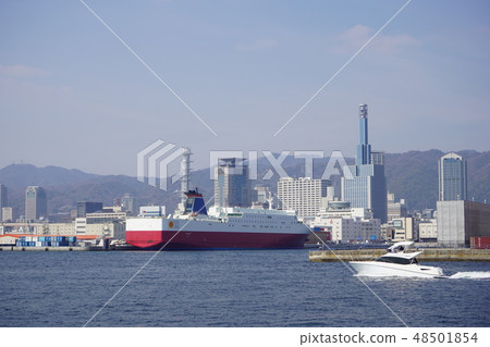 Kobe harbor, Kobe view from Port Island 48501854