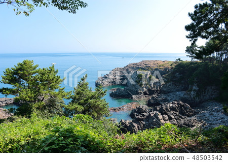 海岸，海岸，沙灘，山東，黃岐海灘， 48503542