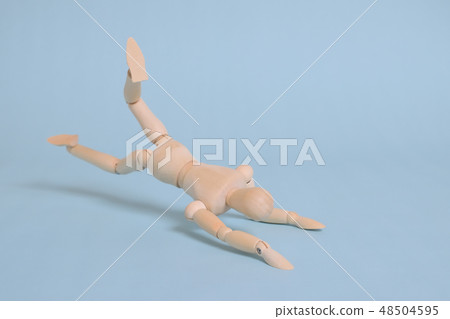 A wooden doll that fainted gaudy A wooden doll that fainted gaudy 48504595