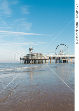 The hague netherlands beach promenade sea view The hague netherlands beach promenade sea view 48504674