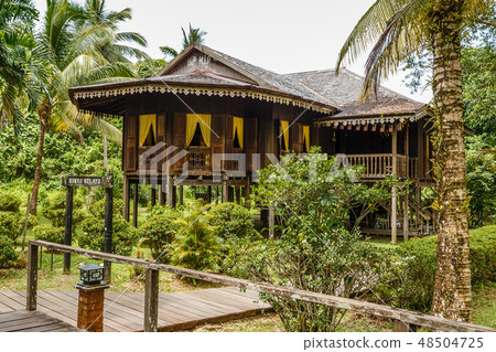 Traditional wooden houses. Malay Town House Traditional wooden houses. Malay Town House 48504725