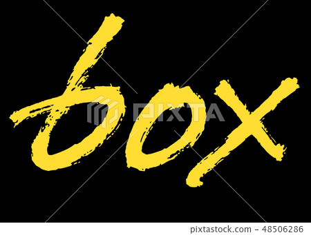 Box vector lettering 48506286