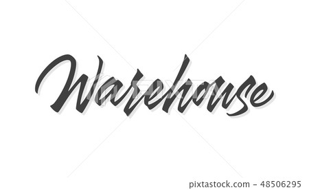 Warehouse vector lettering Warehouse vector lettering 48506295