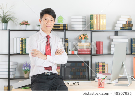Asian business man at office 48507925