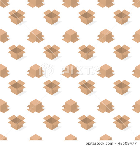 Seamless background from a set of cardboard boxes 48509477