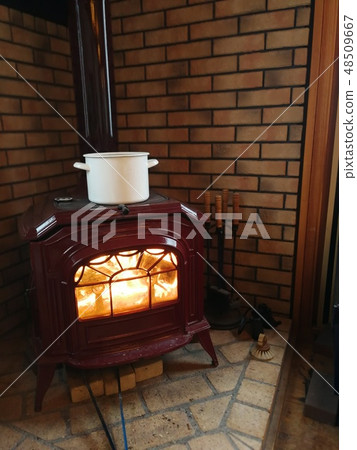 Fireplace fire 48509667