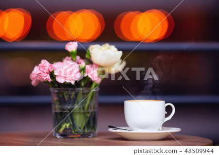 white cup of coffee 48509944