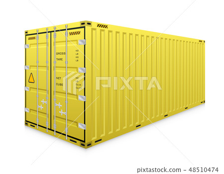 Cargo container vector 48510474
