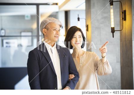 A middle couple who enjoys dating 48511812