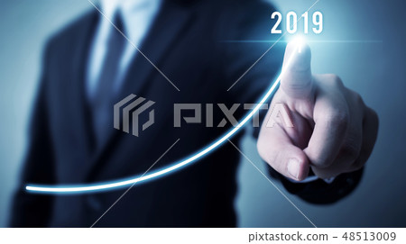 Business development to success in 2019 concept Business development to success in 2019 concept 48513009