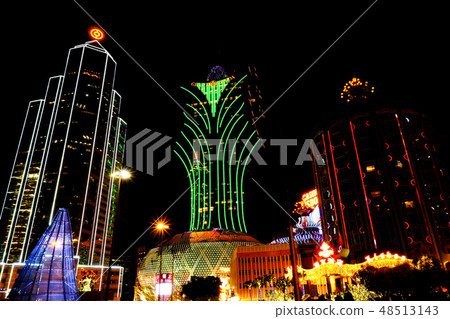 Macau night view Macau night view 48513143