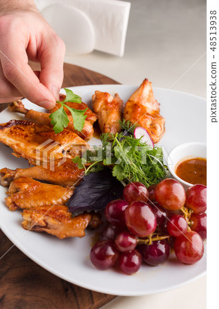 Chicken cooked in wine Chicken cooked in wine 48513938