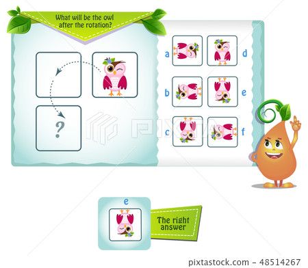 shape after the rotation owl shape after the rotation owl 48514267