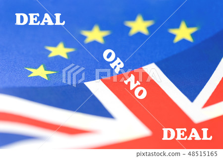 Background of EU and UK flags 48515165