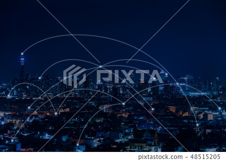 Network communication connection concept 48515205