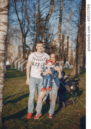 family on a walk 48515769