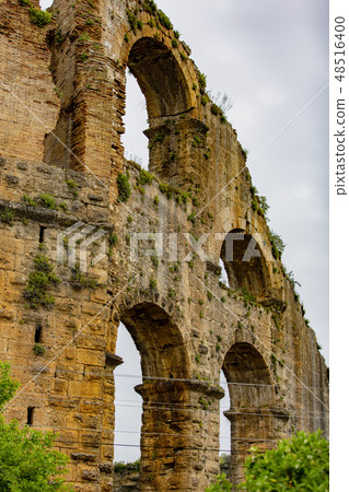 Ancient Roman aqueduct in Antalya Ancient Roman aqueduct in Antalya 48516400