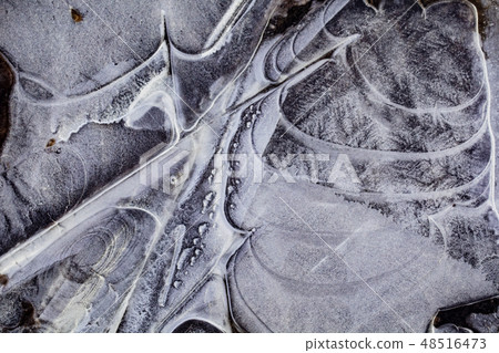 Bubbles in ice 48516473