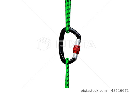 Carabiner isolated on white background Carabiner isolated on white background 48516671