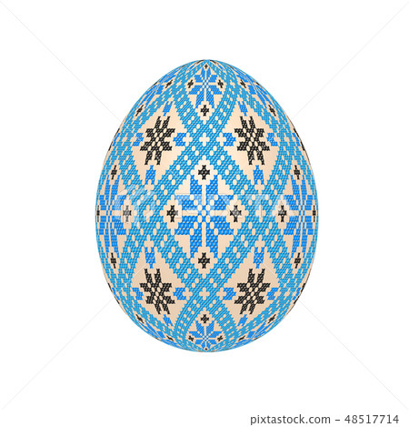 easter egg with ukrainian cross-stitch pattern easter egg with ukrainian cross-stitch pattern 48517714