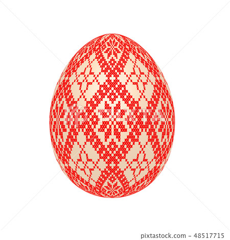 easter egg with ukrainian cross-stitch pattern easter egg with ukrainian cross-stitch pattern 48517715