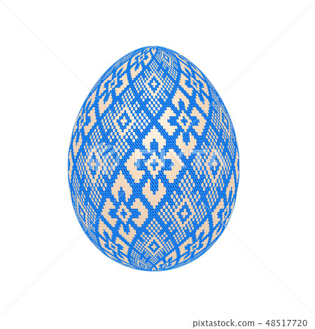easter egg with ukrainian cross-stitch pattern easter egg with ukrainian cross-stitch pattern 48517720