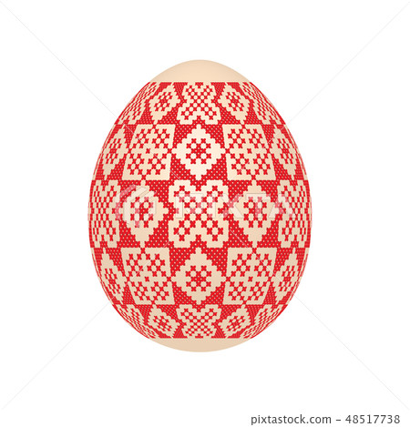 easter egg with ukrainian cross-stitch pattern easter egg with ukrainian cross-stitch pattern 48517738