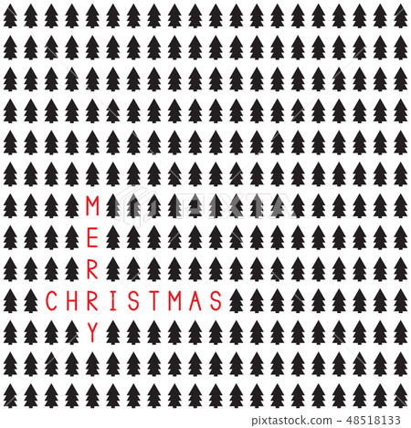 Merry Christmas greeting card 48518133
