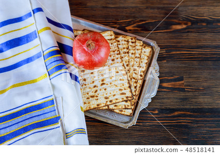 Pesah celebration concept jewish Passover holiday 48518141