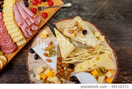 Set with snack various meat variety, cheese Set with snack various meat variety, cheese 48518151