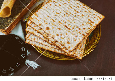 Kippa a small hat Jewish pesah celebration 48518261