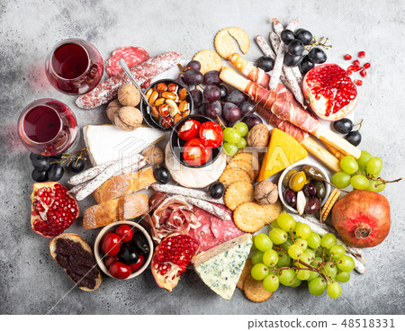 Mix of snacks and appetizers Mix of snacks and appetizers 48518331