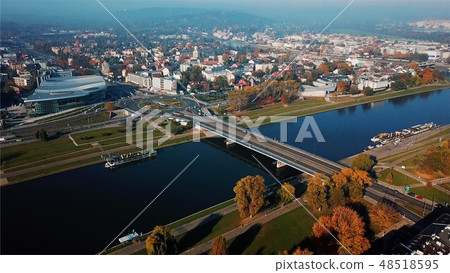 Aerial View of Krakow, Wawel, Royal Castle, Poland, Aerial View of Krakow, Wawel, Royal Castle, Poland, 48518595