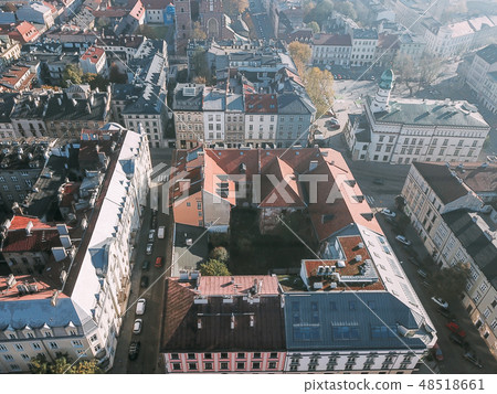 Aerial View of the Old Polish City of Krakow Aerial View of the Old Polish City of Krakow 48518661