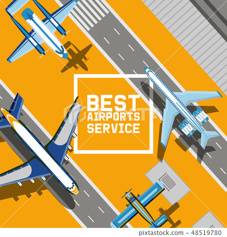 Plane vector traveling on aircraft airplane jet flight transportation flying to airport langing Plane vector traveling on aircraft airplane jet flight transportation flying to airport langing 48519780