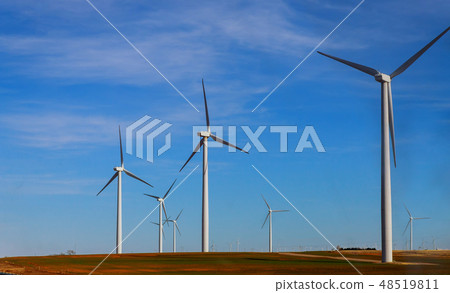 Windmills in the West Texas wind power 48519811
