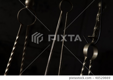 Metal armature manifactured in blacksmith studio 48520669