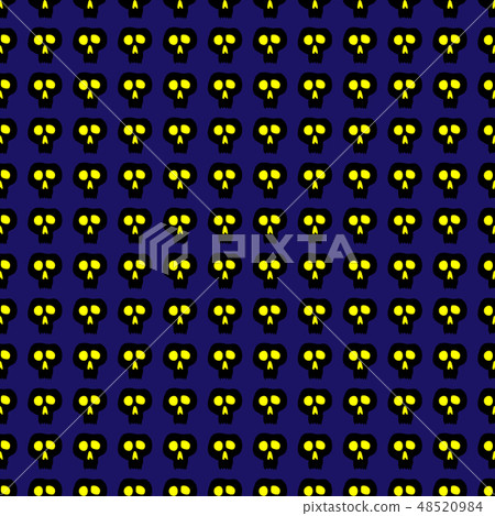 Skulls seamless pattern 48520984