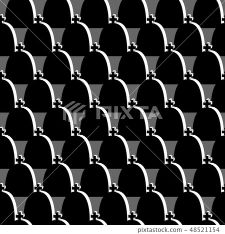 Gravestones seamless pattern Gravestones seamless pattern 48521154