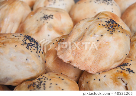 Samsa tandyrnaya as background traditional oriental dish 48521265