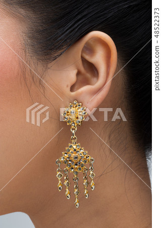 South East Asia Thai Traditional Costume earrings South East Asia Thai Traditional Costume earrings 48522373